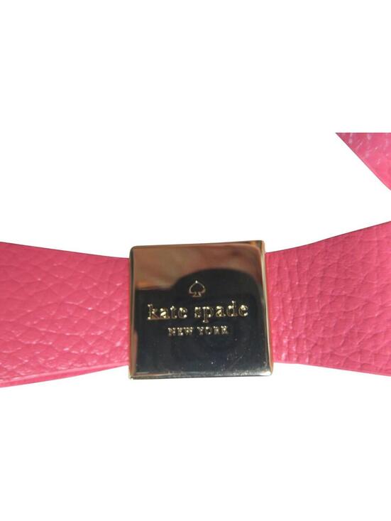 Kate Spade Womens Leather Belt with Bow Pink Size XL main image 4